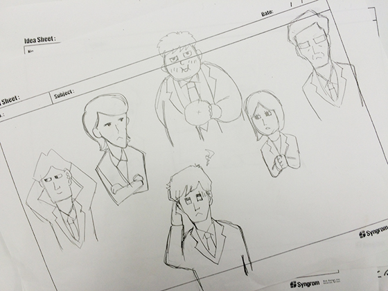 イラスト下書き